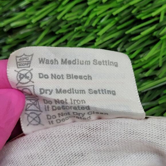 Vintage 1984 North Texas State University Shirt Womens XL 21x25 Ringer - Picture 7 of 13